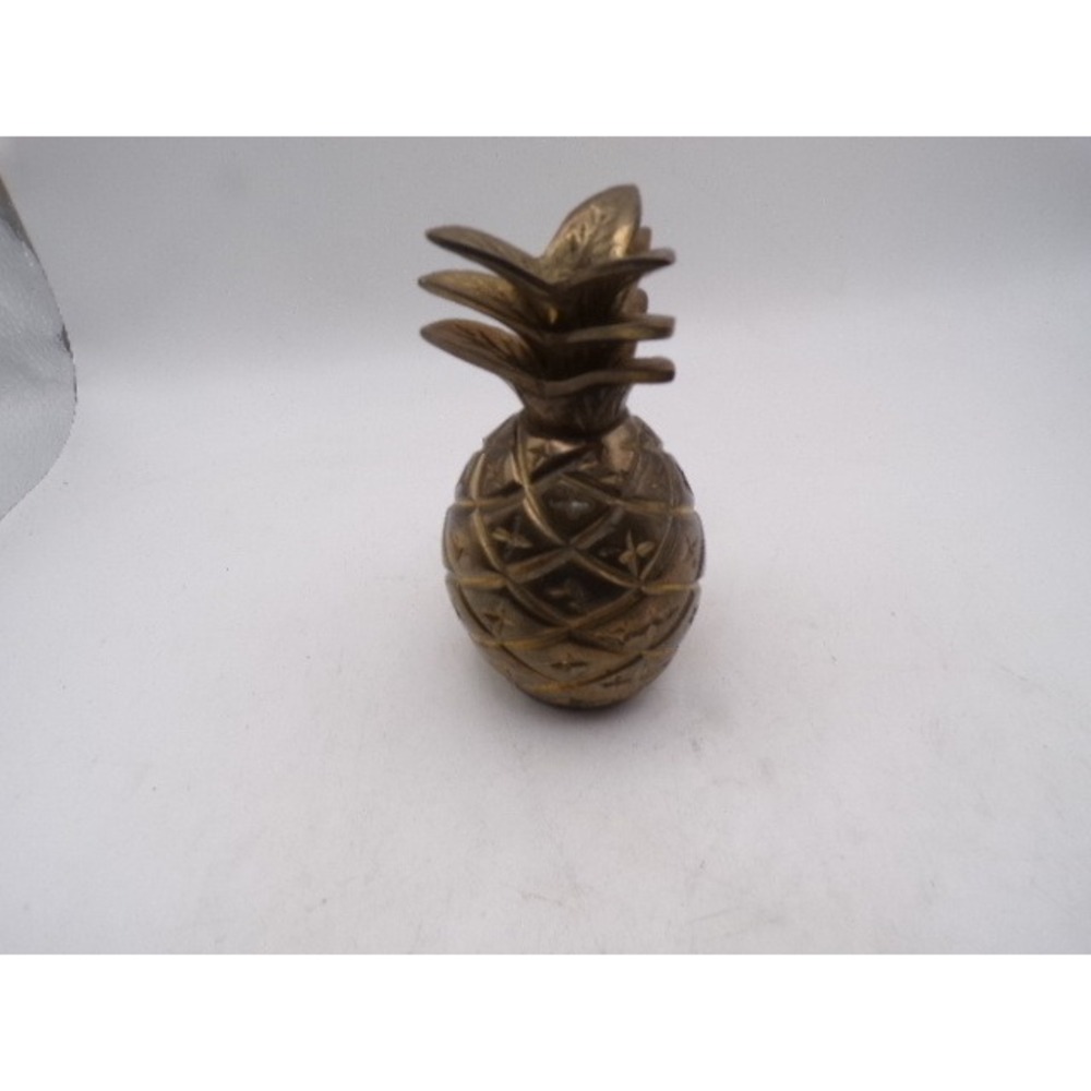 Vintage Brass Pineapple Bell 4.5 Inch‎ Hollywood Regency Tropical Decor Gold